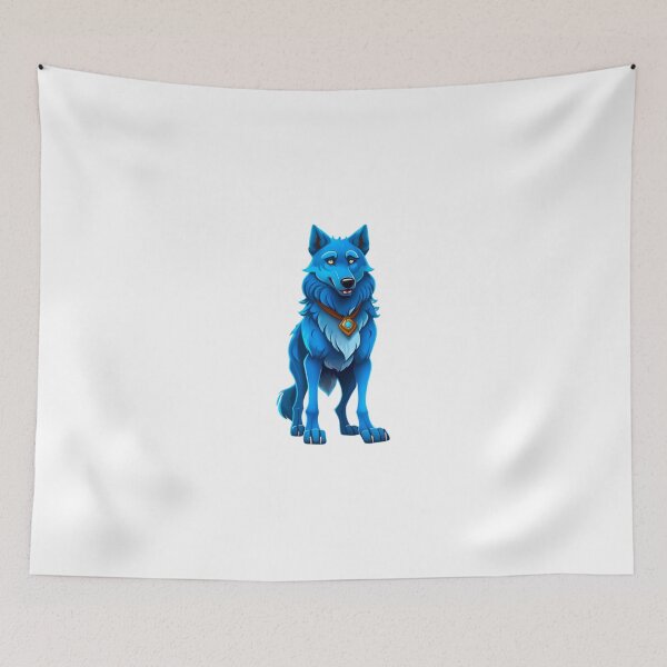 Item preview,  cute blue wolf designed and sold by KorArtStudio.