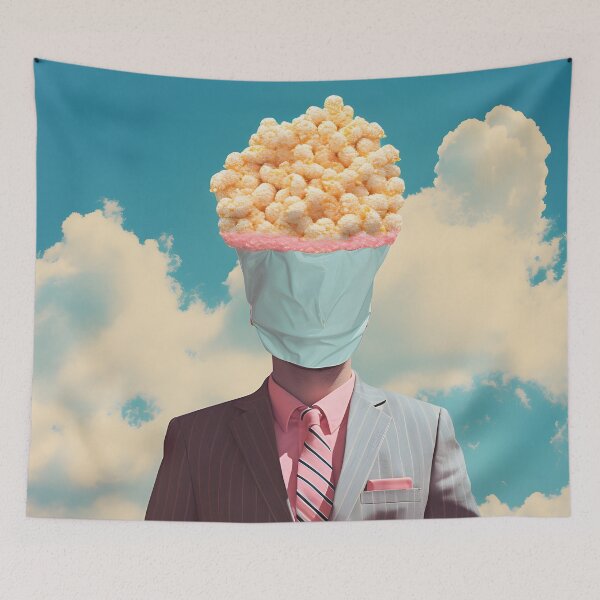 Item preview, Popcorn Brainstorm: Creative Snack Surrealism designed and sold by VectorPlace.