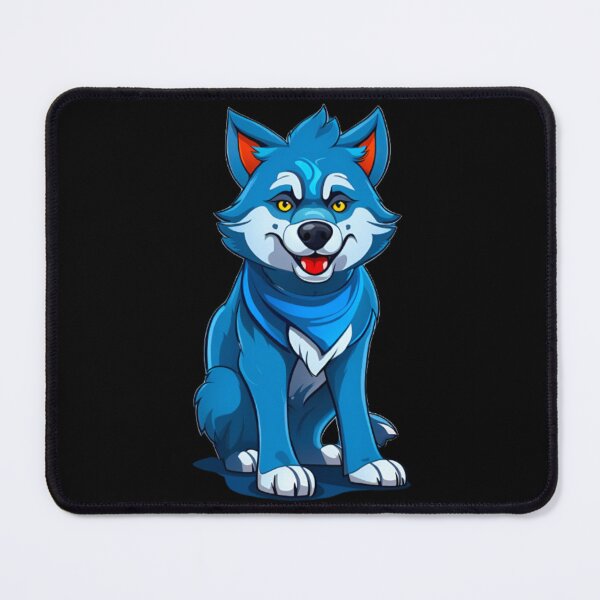 Item preview, cool blue wolf designed and sold by KorArtStudio.