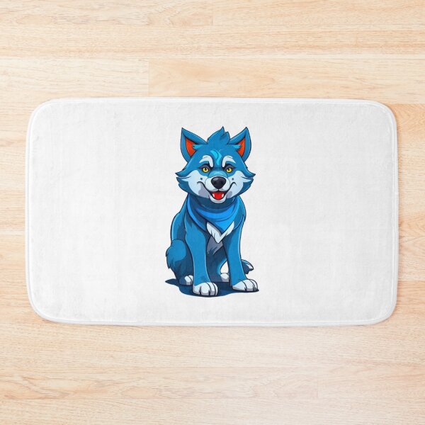 Item preview, cool blue wolf designed and sold by KorArtStudio.