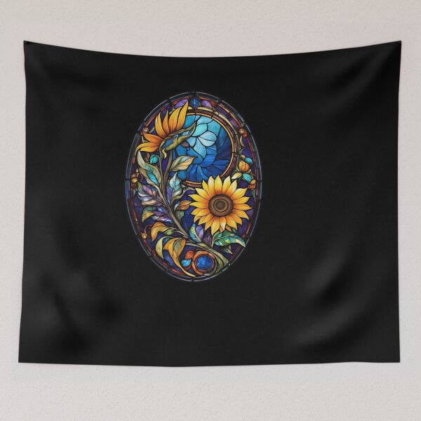 Item preview, Stained Glass Sunflower designed and sold by Desfix.