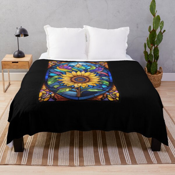 Item preview, Stained Glass Sunflower designed and sold by Desfix.