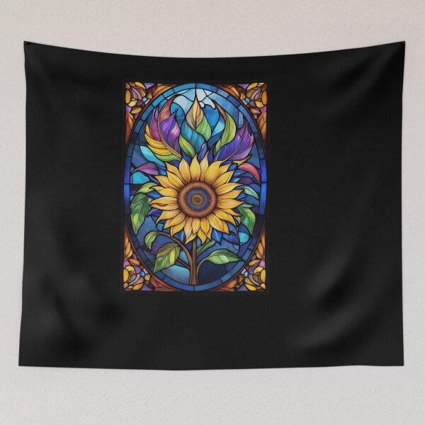 Item preview, Stained Glass Sunflower designed and sold by Desfix.