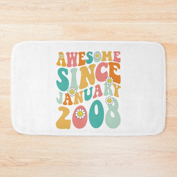 Item preview, Awesome Since January 2008 | Made In 2008 | Retro Groovy Birthday designed and sold by Christina-grich.