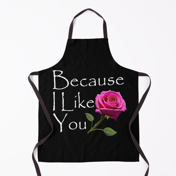 Item preview, Because I Like You - Pink Rose White Text designed and sold by MegaDirt.