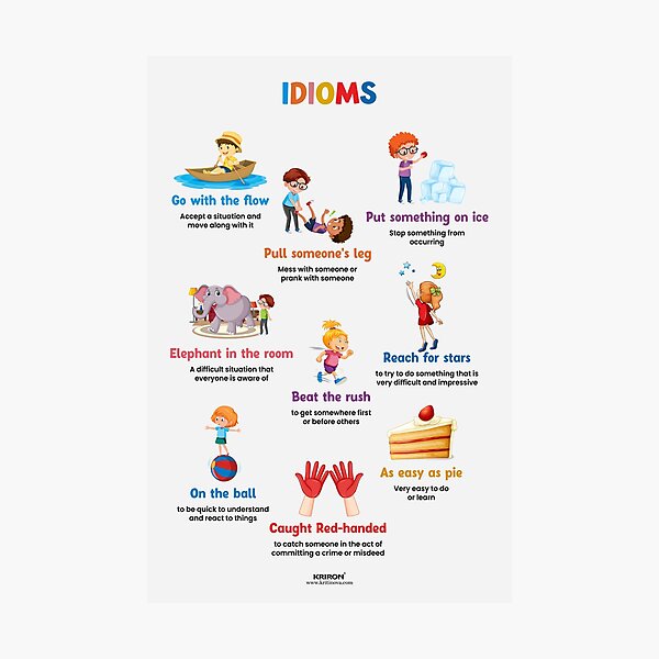 Item preview, English Idioms - 1, English Vocabulary  designed and sold by VISUAL EDUCATION HUB.