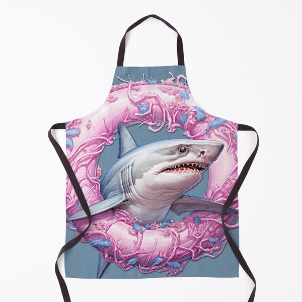 Item preview, Shark in a Pink Life Preserver designed and sold by MagicColorPrint.