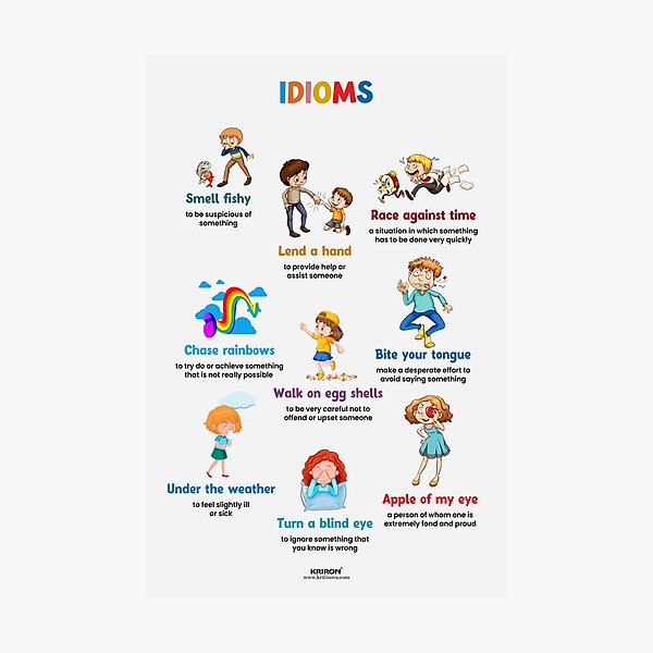 Item preview, English Idioms - 2, English Vocabulary  designed and sold by VISUAL EDUCATION HUB.