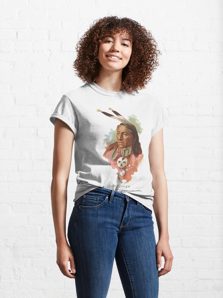 Alternate view of Native American Indian Chief Standing Bear Big Chief Ponca Classic T-Shirt