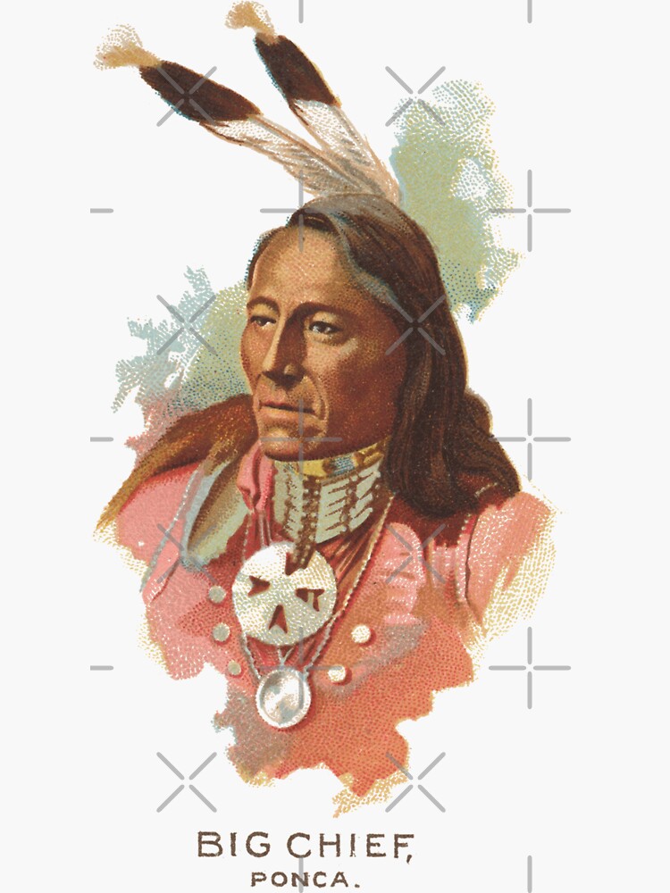 Native American Indian Chief Standing Bear Big Chief Ponca by thespottydogg