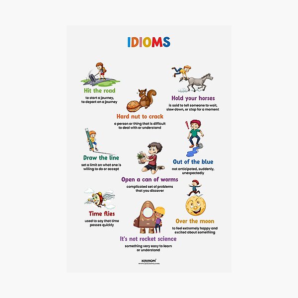 Item preview, English Idioms - 3, English Vocabulary  designed and sold by VISUAL EDUCATION HUB.