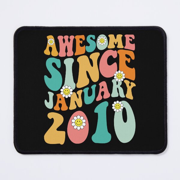 Item preview, Awesome Since January 2010 | Made In 2010 | Retro Groovy Birthday designed and sold by Christina-grich.