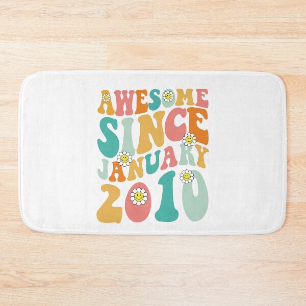 Item preview, Awesome Since January 2010 | Made In 2010 | Retro Groovy Birthday designed and sold by Christina-grich.