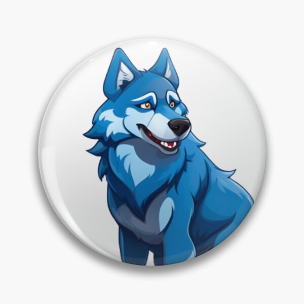 Item preview, blue wolf dog designed and sold by KorArtStudio.