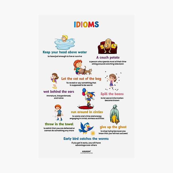 Item preview, English Idioms - 4, English Vocabulary  designed and sold by VISUAL EDUCATION HUB.