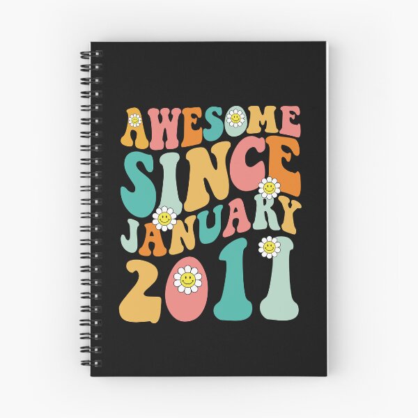 Item preview, Awesome Since January 2011 | Made In 2011 | Retro Groovy Birthday designed and sold by Christina-grich.