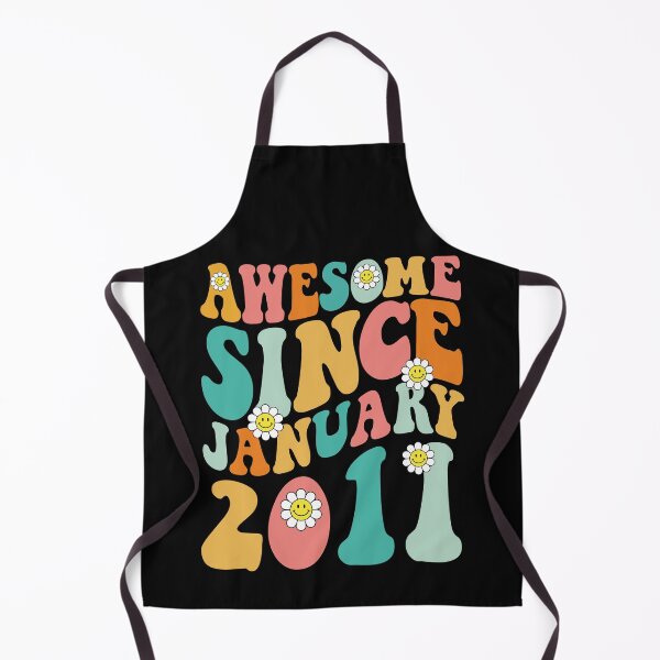 Item preview, Awesome Since January 2011 | Made In 2011 | Retro Groovy Birthday designed and sold by Christina-grich.