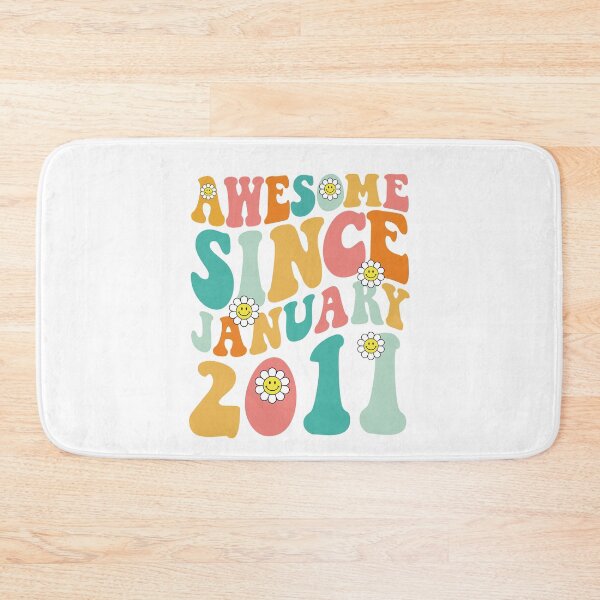 Item preview, Awesome Since January 2011 | Made In 2011 | Retro Groovy Birthday designed and sold by Christina-grich.