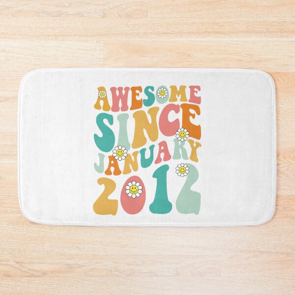 Item preview, Awesome Since January 2012 | Made In 2012 | Retro Groovy Birthday designed and sold by Christina-grich.