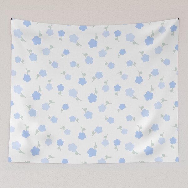 Item preview, Blue flower pattern designed and sold by Wennixoxo.