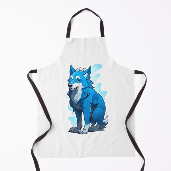 Item preview, cute blue wolf dog designed and sold by KorArtStudio.