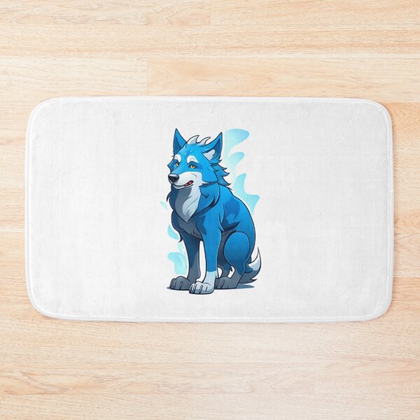 Item preview, cute blue wolf dog designed and sold by KorArtStudio.