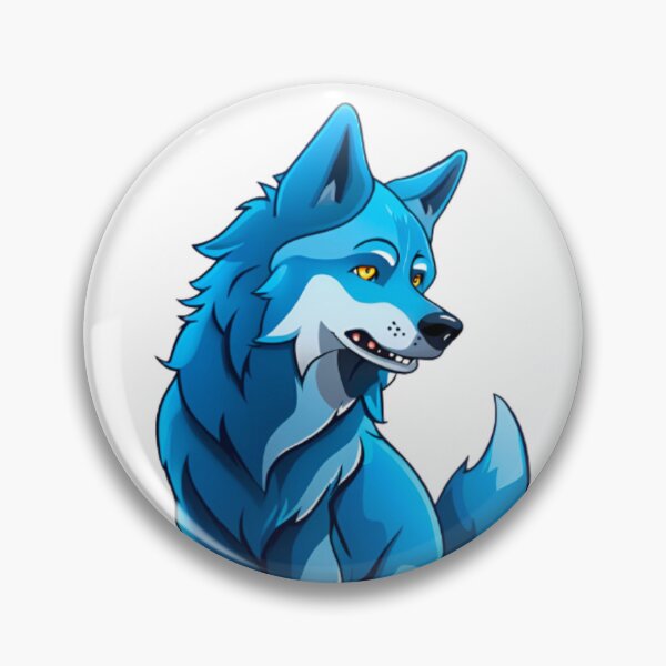 Item preview, cool blue wolf dog designed and sold by KorArtStudio.