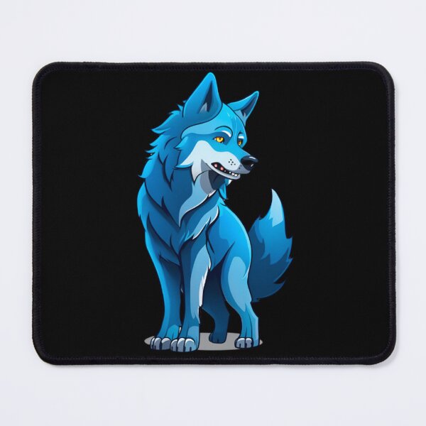 Item preview, cool blue wolf dog designed and sold by KorArtStudio.