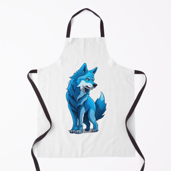 Item preview, cool blue wolf dog designed and sold by KorArtStudio.