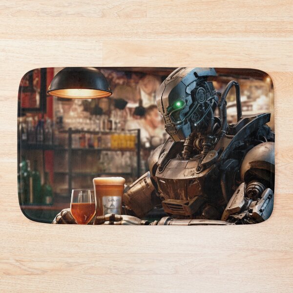 Item preview, Robot in a bar designed and sold by OlmArtify.