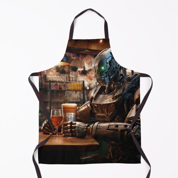 Item preview, Robot in a bar designed and sold by OlmArtify.