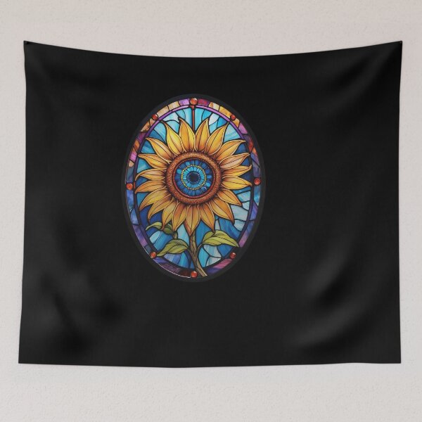 Item preview, Stained Glass Sunflower designed and sold by Desfix.