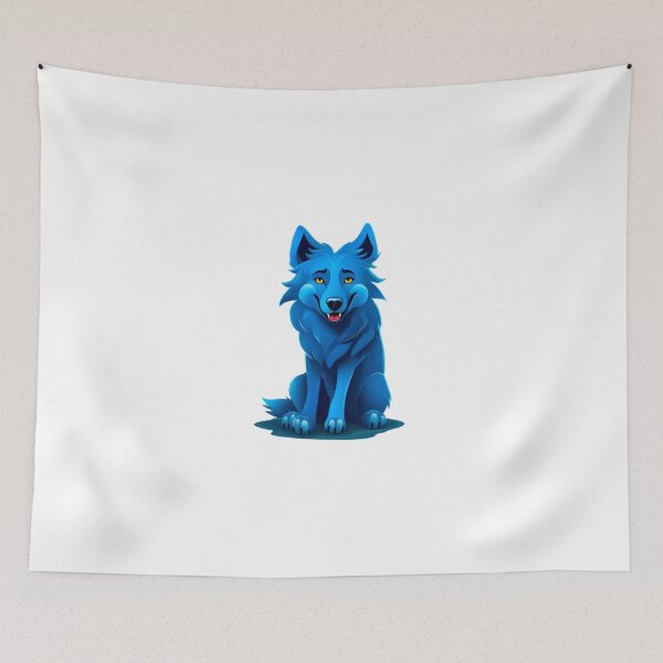 Item preview, handsome blue wolf dog designed and sold by KorArtStudio.