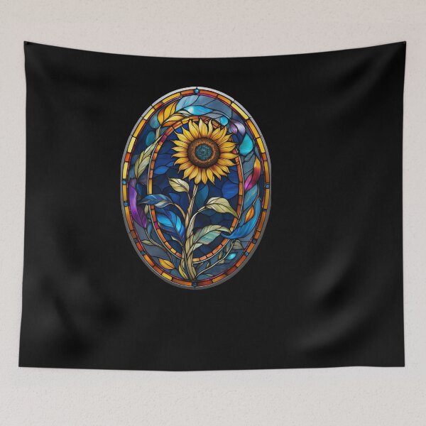 Item preview, Stained Glass Sunflower designed and sold by Desfix.