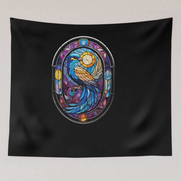 Item preview, Stained Glass Sunflower Bird designed and sold by Desfix.