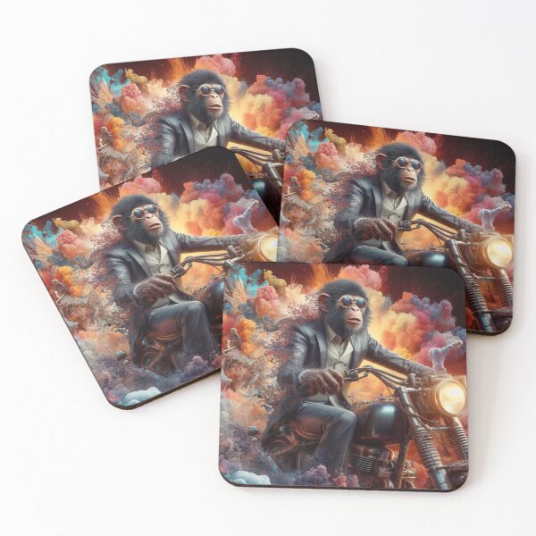 Item preview, Monkey motorcycle Ai designed and sold by AiPoliviosArt.