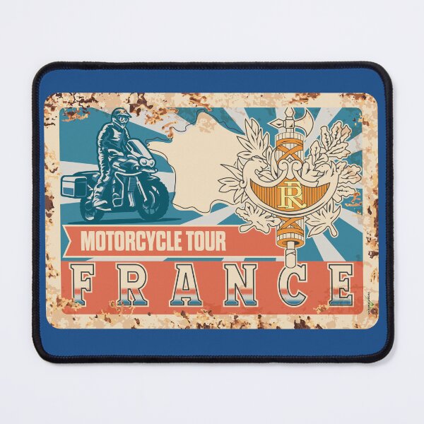 Item preview, France Motorcycle Tour French Motorcycle Sticker T-Shirt 01 designed and sold by OuterShellUK.