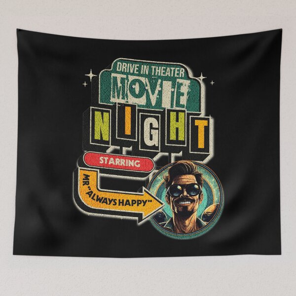 Item preview, MOVIE NIGHT - STARRING MR ALWAYS HAPPY designed and sold by justyna-s28.
