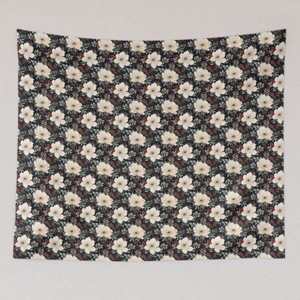 Item preview, Magical Holiday Roses: Glistening Snow Pattern designed and sold by BloomPattern.