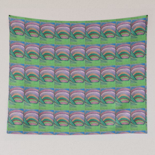 Item preview, Abstract Multicoloured Unusual Curved Shapes  designed and sold by PodmenikArt.