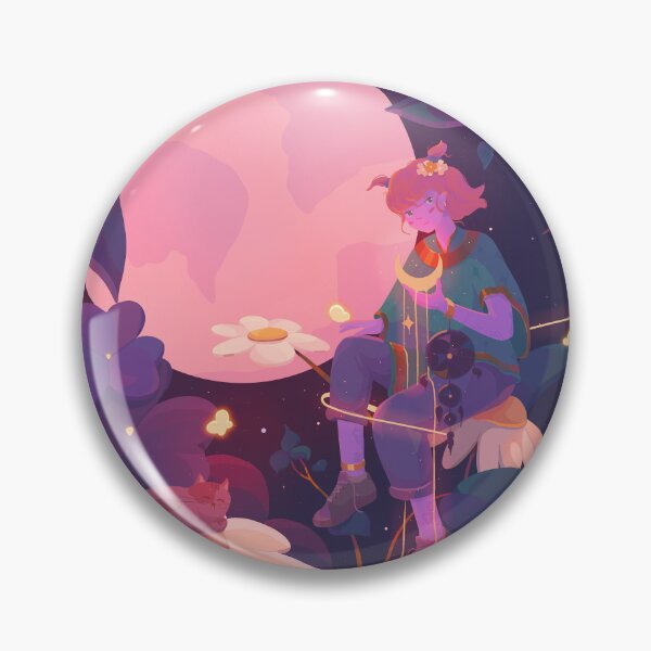 Aperçu de l'œuvre Princesse de la lune, fantaisie, anime, art, illustration, fleurs, chat, mignon, magie créée et vendue par tektober.