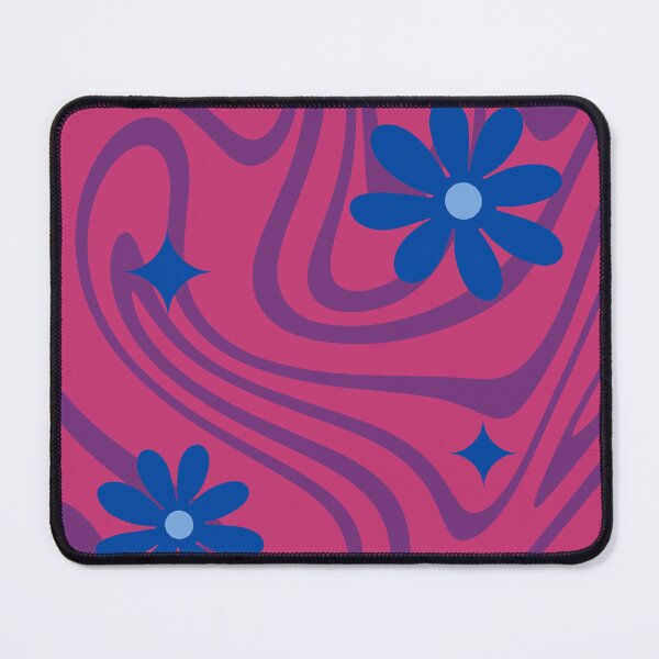 Item preview, Subtle bisexual flag flowers and swirls designed and sold by RandomlyRainbow.