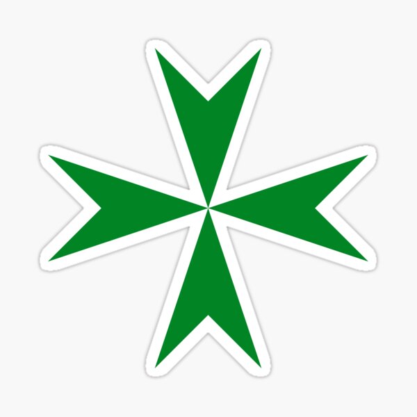 Cross of the Order of Saint Lazarus Sticker
