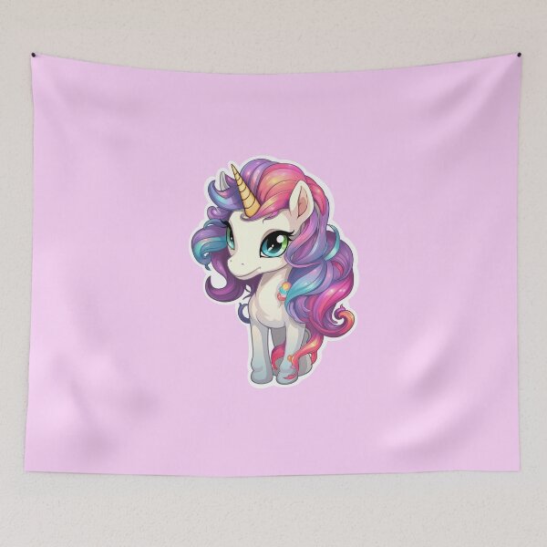 Item preview, Horse Unicorn and hair rainbow designed and sold by ParkkerTos.