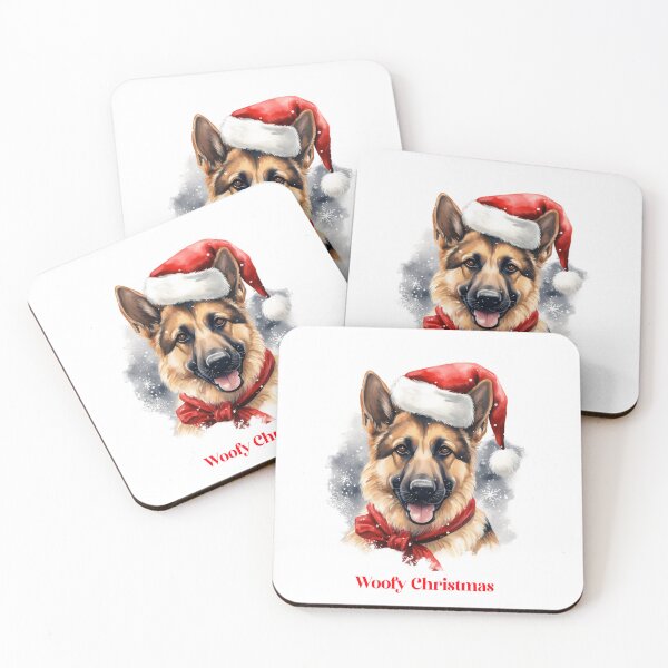 Item preview, German Shepherd Dog Deutsche Shepherhund Xmas Christmas Gift Ideas Woofy Christmas designed and sold by OliveAndSnow.
