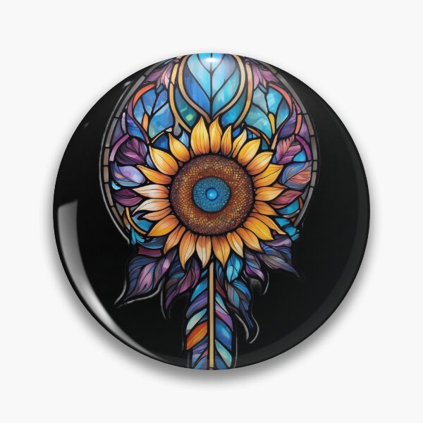 Item preview, Stained Glass Sunflower designed and sold by Desfix.