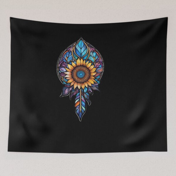 Item preview, Stained Glass Sunflower designed and sold by Desfix.