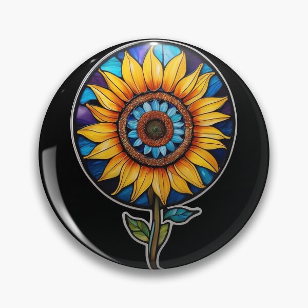 Item preview, Stained Glass Sunflower designed and sold by Desfix.