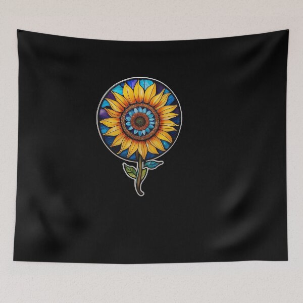 Item preview, Stained Glass Sunflower designed and sold by Desfix.