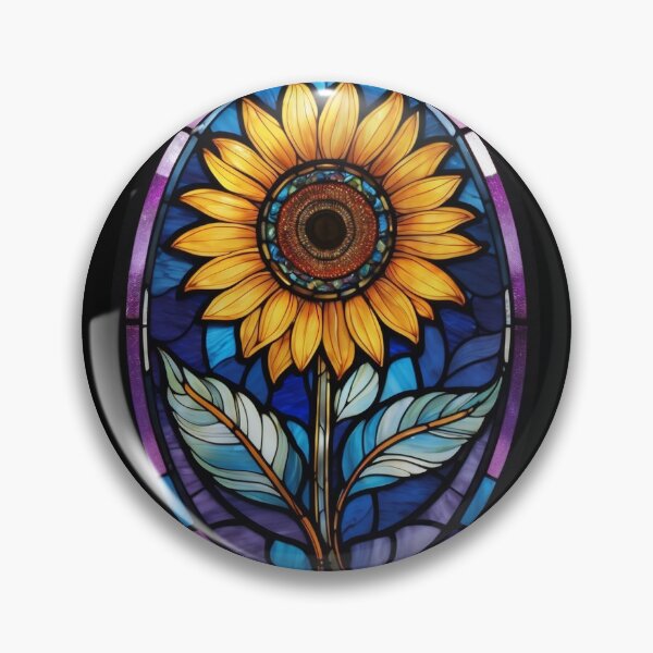 Item preview, Stained Glass Sunflower designed and sold by Desfix.